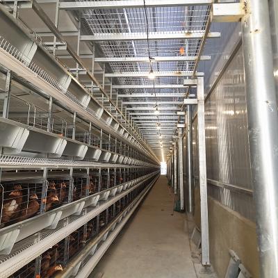 China H Type Fully Automatic Battery Chicken Cage Poultry Farm Feeding Equipment 10 Tiers for sale