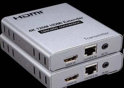 China 120M HDMI Fiber Extender Transmitter Receiver Over Cat 5e/6 Cat5 Cat6 for sale