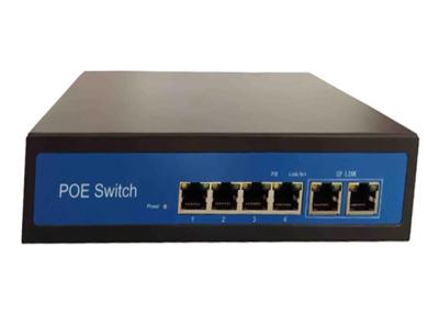 China 4+2 POE Switch 2 Uplink Ports Gigabit Ethernet Network Switch 4 POE Ports for sale