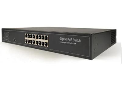 Chine Gigabit gauche de 16 commutateur Unmanaged d'Ethernet de POE ports du commutateur 16 de plein à vendre