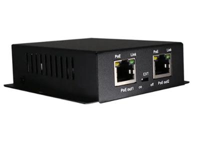 China 1 to 2 PoE Extender 10/100Mbps POE and Network Extender 100m for IP Camera 15w for sale