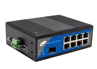 China Industrial SFP Fiber POE Switch , 10/100Mbps Single Mode Fiber Switch for sale