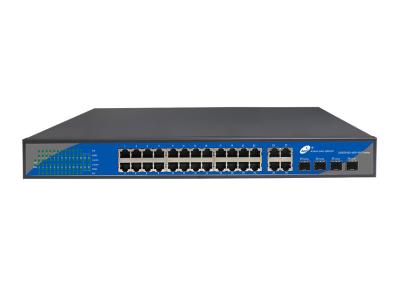 China 24 Port Gigabit Ethernet Switch Unmanaged with 4 Gigabit Combo Ports for sale