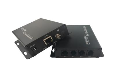 China 4ch RJ11 Telephone Fiber Converter With 1 10/100Mbps Ethernet Port for sale
