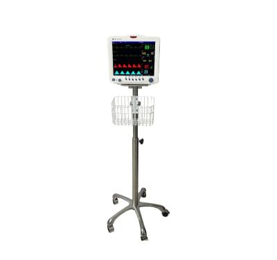 China Trolley medical cart hospital trolley hospital furniture for patient monitor for sale