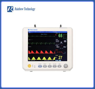 China 8 pulso Rate Multipara Monitor With ETCO2 de Vital Signs Monitor SPO2 del paciente de TFT de la pulgada en venta