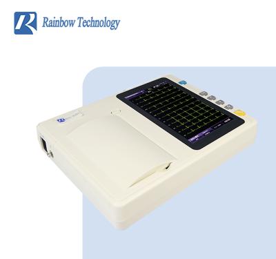 China Portable Type 7 Inch Medical ECG Machine With Interpretation For Ward for sale