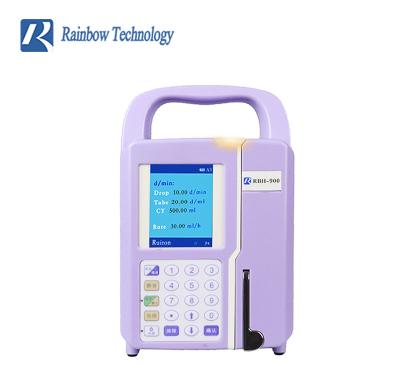 China Medical Portable Enteral Feeding Pump Purple Color Class II Semi Squeeze Finger Type for sale