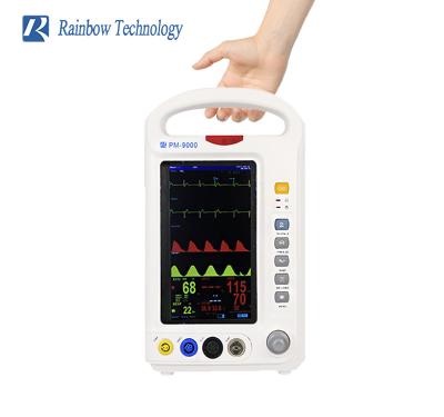 China Portable Handle Multi Parameter Vital Signs Monitor 7 Inch For Ambulance / Ward for sale