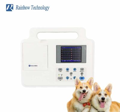 China GB/T18830-2009 12 Leads Portable Vet ECG Machine for sale