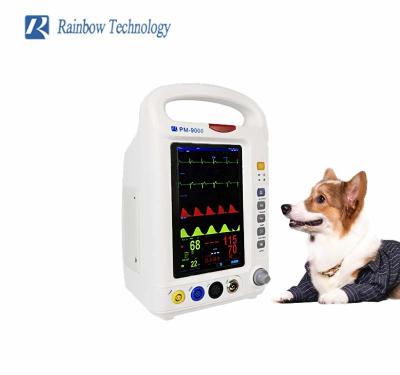 China Multifunction Veterinary Monitoring Equipment Portable With 7 Inch Color LCD Display for sale