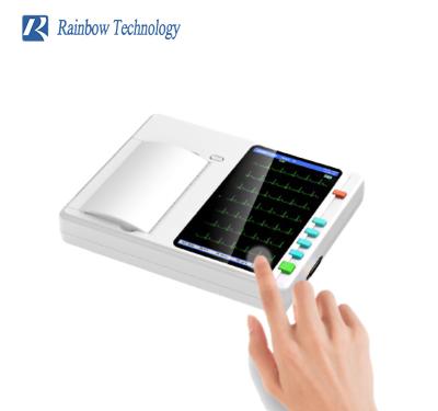 China 12 Leads 6 Channels Cardiogram Medical Ecg Machine With Real Time Diagnostic Analysis for sale