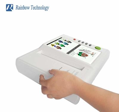 China Medical Equipment 12 Channel ECG machine with Touch Screen ECG and data transfer by Software PC ECG à venda