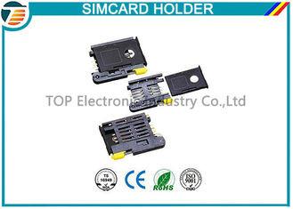 China Conectores de cartão de alta temperatura de SMT Sim para micro celulares de Sim à venda
