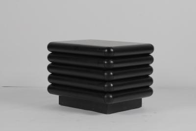 Chine Table de chevet noire pour la chambre à coucher Nightstand avec le tiroir à vendre