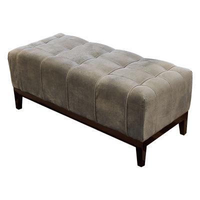 China American Style Long Ottoman Storage Bench For Bedroom , Dark Brown Wood Finish for sale