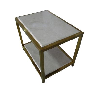 中国 白い石の上の生活空間のコーヒー テーブルの家具、十分にAssambledのカシのベッドサイド・テーブル 販売のため
