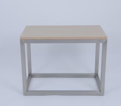 China Custom Wood Top Rectangle Side Table For Hilton Hotel for sale