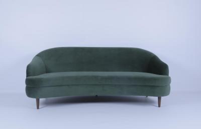 Китай Современный диван с деревянной тканью продается