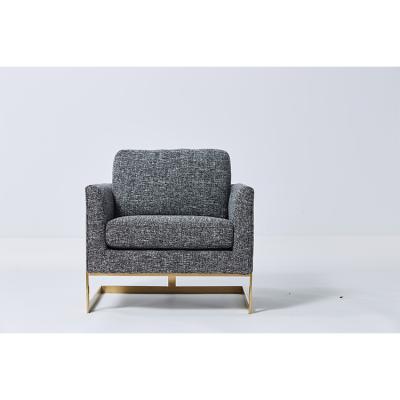 China Sofás modernos de la sala de estar del estilo, tela material de lino natural Grey Couches en venta