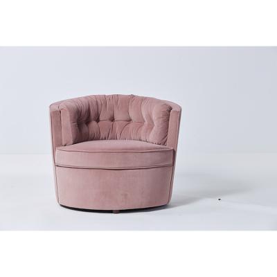 China Luxury Comfortable Living Room Furniture Couches Pink Velvet Fabric With Solid Wood for sale