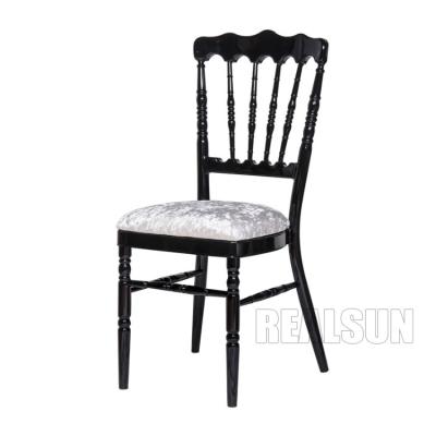 China Restaurant Furniture Type Imitate Wooden Napoleon Chair Event Banquet Rental for sale