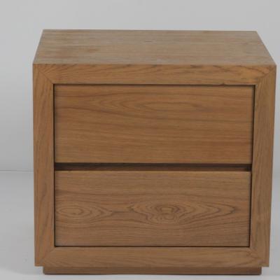 China Modern Solid Oak Nightstand Luxury Hotel Bedroom Furniture Customized Color for sale