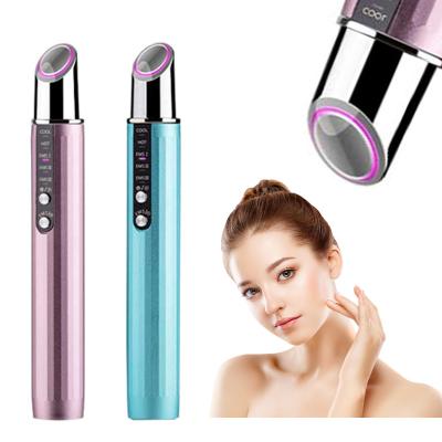China Mini Electric Portable Vibrating Eye Massager Pen Face Tool Anti Wrinkle Anti Aging Randomly Improve Eye Puffiness for sale