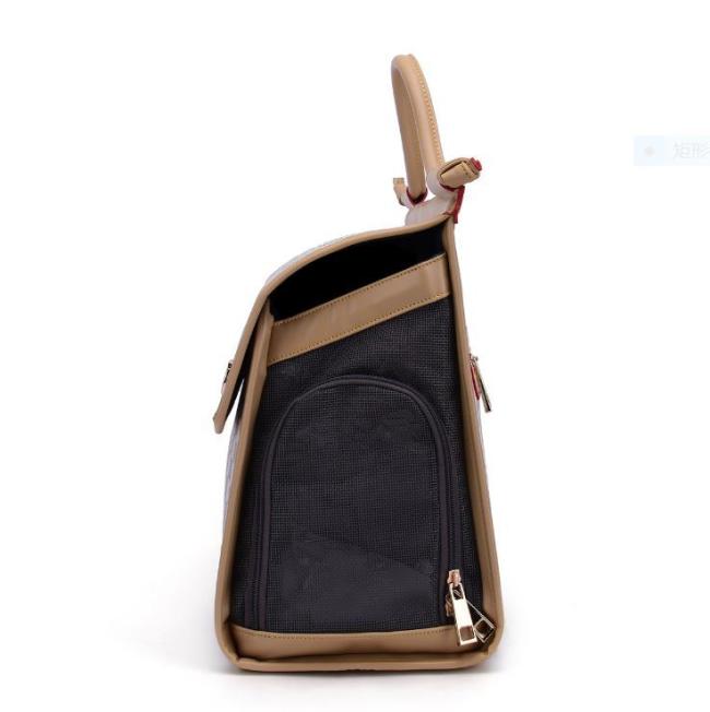Classic Grid White Dog Outdoor Handbag Cute Pet Carriers