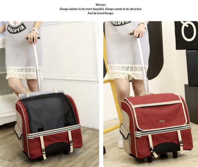 Movable Fashion Pet Shoulder Carrier Portable Outdoor Dog Stroller