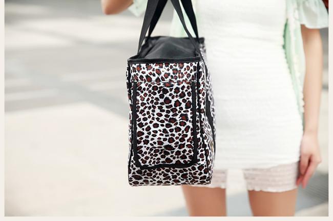 New Leopard Pet Outdoor Products Dog Carriers Shoulder Bags