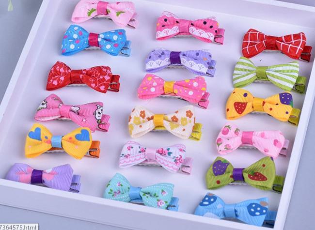 Design Cute Dog Bows Bands Beauty Pet Hair Bowties Clips