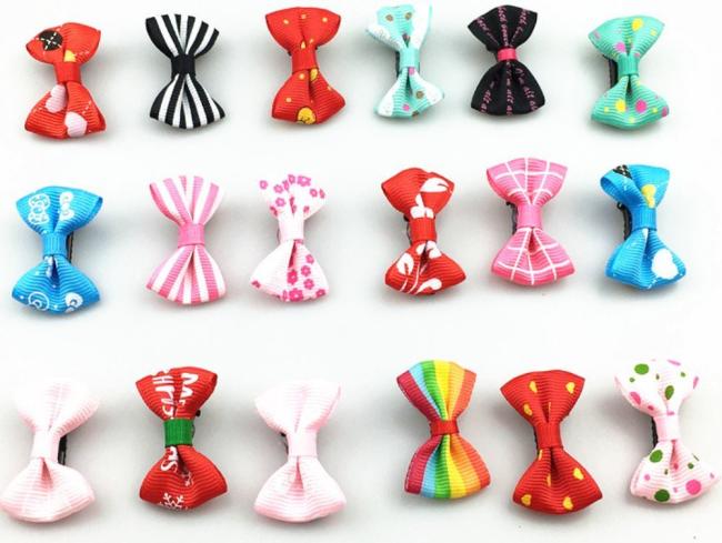 Design Cute Dog Bows Bands Beauty Pet Hair Bowties Clips