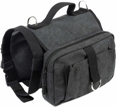 China  				High Density Cotton Canvas Dog Carrier Backpack 60lbs Multi-Functional Dog Backpack 	         for sale