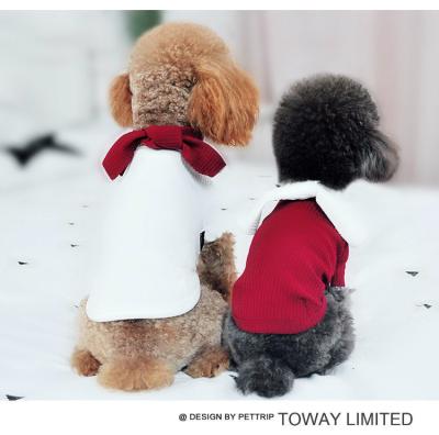 China  				Cute Bowtie Shirt Pet Clothes Dog Fashion Apparel 	         for sale
