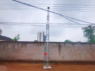 China Crank Up Telescoping Tower Antenna 9m Winch Up Lattice Tower 30ft Heavy Duty Tower Portable for sale