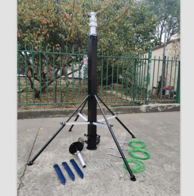 China 30 Ft Telescoping Antenna Mast Aluminum 9m Light Weight Antenna Pole for sale
