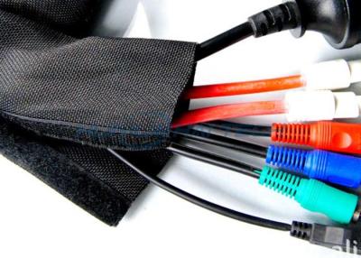 China Durable Flexible Velcro Cable Sleeve For Wire Management Environmentally Friendly for sale