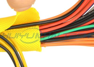 China Multi - Filament Self Closing Braided Wrap Custom Size For Wire / Cable Harness for sale