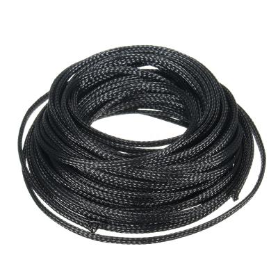 China Wear Resistant Electrical Braided Sleeving Flameproof PET Automotive Wire Sleeve for sale