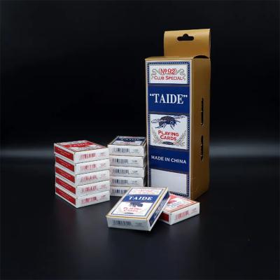 中国 Taide Luxury 310gsm German Black Core Poker Card 54 Playing Card  for Casino Board Game Free Sample 販売のため