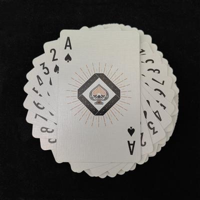 China Custom Printing Waterproof Poker Cards Silver Foil Plated Plastic PVC Playing Card For Adults for sale