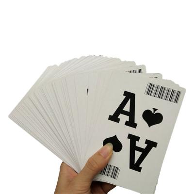 China Classical PVC Poker Cards Custom Private Logo Casino Standard Size Playing Card With Big Font for sale
