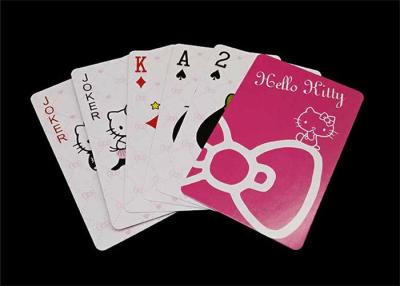 China Customized Poker Size Plastic Playing Cards Smooth Finish for Entertainment for sale