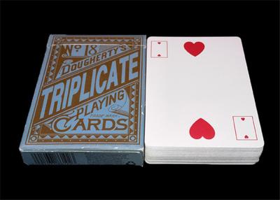 Chine Texas Hold ils a adapté les cartes aux besoins du client de jeu en plastique de tisonnier, cartes de jeu imperméables de grand index à vendre