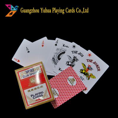 China Both Side Used Casino Playing Cards Custom Printing 310gsm Black Core Paper for sale