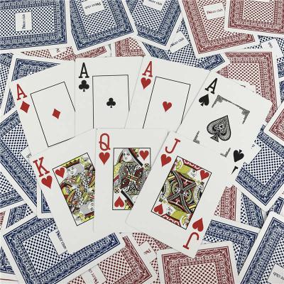 China PVC que juega la impresión normal de encargo del juego de tarjetas de tamaño del póker del tamaño en venta