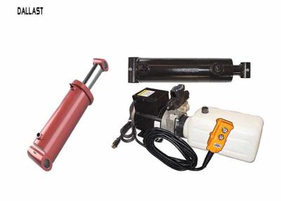 China 12 Volt Hydraulic Power Pack  with 2 Hydraulic Rams Hoses and Fitting Kit with Pendant for sale