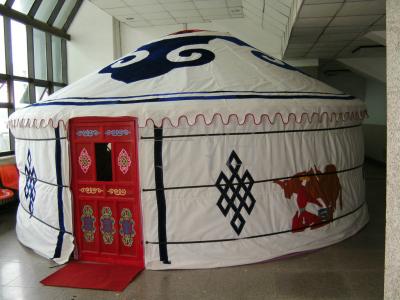 China Modern Small Mongolian Yurt Tent UV - Resistant With Soft Taffeta Inside Layer for sale