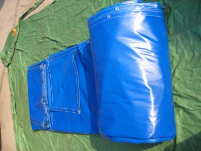 China Heat Sealed Seams PVC Tarpaulin Fabric , Thick Waterproof Tarpaulin Covers for sale